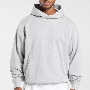 Sweat à capuche épais et surdimensionné 100% coton pour hommes de luxe Hip Hop Streetwear en différentes couleurs avec motif imprimé - Product Image 1