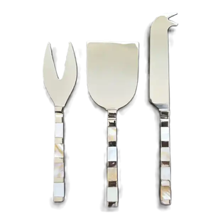 Herramientas de queso de diseñador de pulido brillante de acero inoxidable de Metal de alta calidad a la venta Diseño único Servidor de queso de calidad premium de lujo - Product Image 4