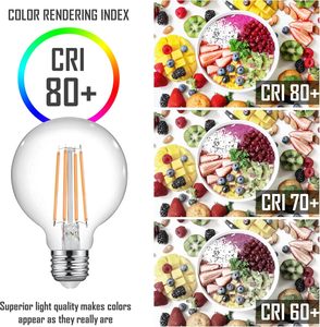 Clar-lớn <span class=keywords><strong>E27</strong></span> LED Globe <span class=keywords><strong>bulb</strong></span> 8 Wát Vintage Filament, retro trang trí đèn cho chiếu sáng trong nhà - Product Image 5