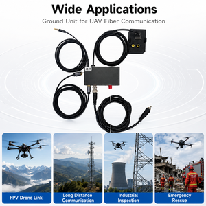 Módulo de Unidad Terrestre de Fibra Óptica para Dron UAV, Transceptor Óptico TTL, DC 5V a 26V para Enlace de Larga Distancia - Product Image 3