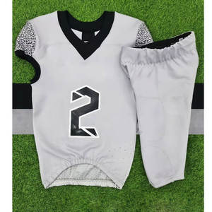 Uniforme de fútbol americano para hombre de poliéster 100% de alta calidad OEM uniforme de fútbol de equipo de color sólido - Product Image 5