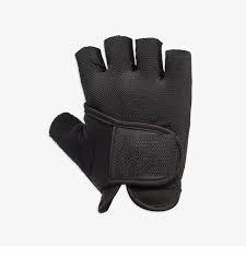 ถุงมือยกน้ำหนัก AMARA หนังแท้ครึ่งนิ้วปรับแต่งโลโก้แบรนด์ sohnay - Product Image 5