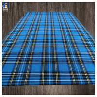 Tissu en polyester et coton TR de haute qualité YX1410 145CM 170gsm, bleu Ghana, uniforme scolaire, tissu rayé teint en fil