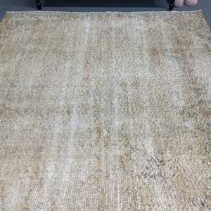 Vintage Rug, 5.2x8 ft Large Rug, <b>Brown</b> Southwestern <b>Wool</b> Turkish Rug - Product Image 4