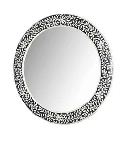 Bone Inlay Mounted <b>Wall</b> <b>Mirror</b> Customizable Shape Home Decor-for Bedroom <b>Living</b> <b>Room</b> Bathroom by crescent crafts - Product Image 3