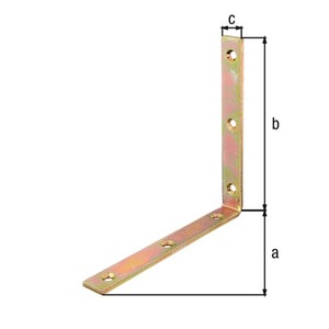 L160x160mm Narrow B.20mm Beam Angle STA Raw <b>Brackets</b> Pack of 10 - Product Image 3
