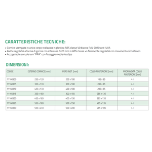 Tecnosystemi - Boquilla de Plástico ABS Blanca Anticondensación, Rejilla y Registro de Suministro/Retorno sin BPA - Product Image 3