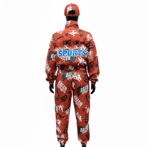 Conjunto cortavientos de mujer de calidad superior 120GSM tela de poliéster suave y duradera estampado completo logotipo personalizable cortavientos de talla grande - Product Image 2