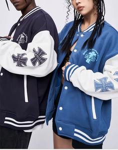 เสื้อแจ็คเก็ตฮิปฮอปโอเวอร์ไซส์บุผ้าพิมพ์ลายโลโก้พิมพ์ลายสตรีทแวร์ผ้าพัฟฟ์สำหรับผู้ชายผู้หญิงฤดูหนาว - Product Image 3