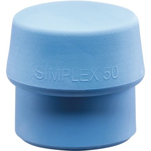 SIMPLEX Marteau à percussion à tête souple en TPE bleu et blanc de 60 mm - Product Image 1