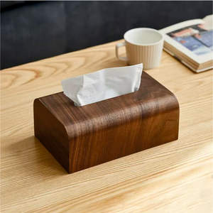 Classic Rectangular Wood Tissue Box for Kitchen <b>Tables</b> and Countertops Mats & Pads - Product Image 1