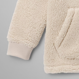 Sudadera para Niños de Alta Calidad con Diseño Urbano Moderno para Compradores al por Mayor, con Cierre Completo y Bolsillos, Material Sherpa - Product Image 3