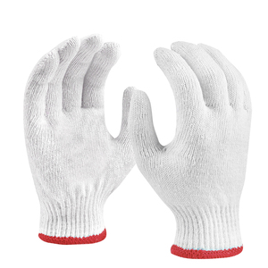 High Quality White Soft Cotton <b>Gloves</b> New Design Washable Safety Inspection <b>Gloves</b> <b>Light</b> Duty Personal Protective Daily Use - Product Image 1