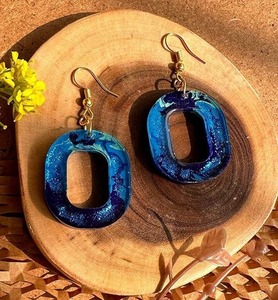 Elegant Handmade Resin Necklace with Drop Earrings <b>Set</b> for <b>Women</b>, Fashion <b>Jewelry</b> Daily & Party Wear, Resin Earrings Mold - Product Image 4