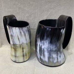 Cuerno de búfalo Tazas Fábrica de Vietnam Productos artesanales Cuerno Taza para beber por Artesanías de media luna - Product Image 3