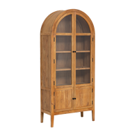 Vitrine en bois d'acacia à 4 portes Jo