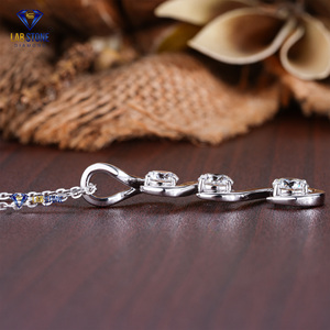 Labstone's Elegance Woven Earth's Heart VS Color Religious Gift Necklace 2.00 TDW Cut Natural Diamond White <b>Gold</b> <b>Pendant</b> - Product Image 3