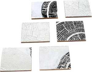 Ensemble de sous-verres en bois personnalisés avec incrustation faite à la main et en laiton fabriqué en Inde - Product Image 2