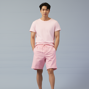 Short chino décontracté personnalisé d'été d'usine, vente en gros de shorts cargo <span class=keywords><strong>kaki</strong></span> de qualité pour garçons, cortos, shorts pour hommes pour hommes - Product Image 2