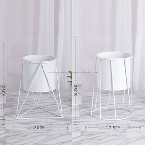 Usine moderne jardinière support Pots de plantes ronde fleur plante support métal pour intérieur extérieur en pot décor à la maison or fleur support - Product Image 1