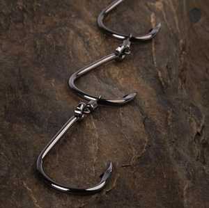 Herramienta de línea de pesca con mosca de acero inoxidable personalizable, gancho de goma suave para construir caña de pescar, trucha, objetivo, río, potencia Manual - Product Image 3