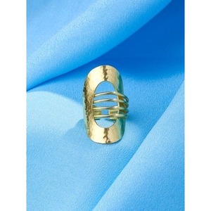 Bague Vintage Tendance en Laiton Plaqué Or 18K pour Enfants, Style Ailes avec Incrustation de Pierres Précieuses, Cadeau - Product Image 3