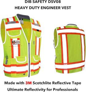 Chaleco de Seguridad Reflectante de Alta Calidad para Hombre, Chaleco de Alta Visibilidad para Hombre - Product Image 6