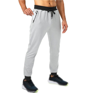 Wholesale Men's Casual Sport <b>Trousers</b> Jogger Sweatpants Quick Dry Breathable Canvas <b>Drawstring</b> Closure Polyester - Product Image 4