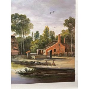 36x24 pulgadas 100% pintado a mano óleo sobre lienzo pinturas ilustraciones originales - Product Image 5