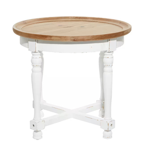 OEM Customized Modern Style <b>Round</b> Shaped Wooden <b>Side</b> <b>Table</b> Wholesale Decorative Wooden <b>Table</b> Assortment for Home Use in India - Product Image 1