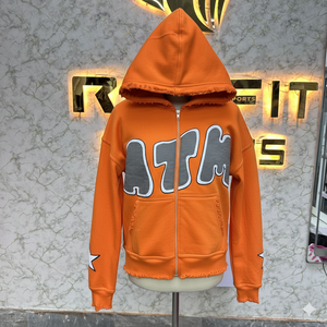 Qualité supérieure Style professionnel Meilleur fabricant Sweat à capuche avec fermeture éclair Imprimé fabriqué en usine à bas prix Sweats à capuche pour hommes - Product Image 1