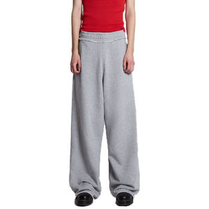 New Design 100% French Terry Cotton Baggy Sweat pants <b>Wide</b> <b>Leg</b> Straight Custom Fashion Causal <b>Men's</b> Pants <b>Trousers</b> - Product Image 2
