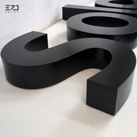 Enseigne commerciale personnalisée en métal rétroéclairé 3D EZD, logo lumineux pour devanture de magasin, boutique, bureau, hôtel, publicité murale