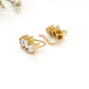 Boucles d'oreilles en diamant de laboratoire en or 14 carats de 1.05 ct Boucles d'oreilles en or massif avec diamant pour un anniversaire de fiançailles ou un cadeau de mariage pour elle - Product Image 1