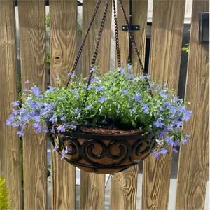 Modern Stylish Steel Wall Mounted Self Watering Flower Planter <b>Pots</b> <b>Holder</b> for Home Hotel Balcony Garden Decor - Product Image 3