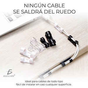 20-Piece <b>Plastic</b> Cable <b>Hooks</b> Buckles Detachable Functional Design for Network and Optics - Product Image 6