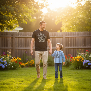 เสื้อยืดแขนยาววันพ่อสำหรับคุณพ่อหนวดเครา พร้อมดีไซน์ข้อความ 'ขอโทษนะ หนวดเครานี้มีเจ้าของแล้ว' สำหรับใช้ในการส่งเสริมการขาย - Product Image 3