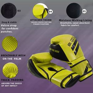 Ultra-Sparring Pro Grade MMA Guantes de boxeo Secado rápido Absorbe la humedad para el cierre Cuero de vaca genuino para Kickboxing Heavy - Product Image 6