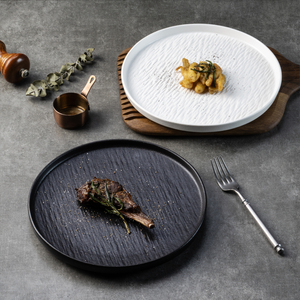 Vajilla de Porcelana Personalizada para <span class=keywords><strong>Restaurante</strong></span> Yayu, Plato de Queso de Cerámica Negra para <span class=keywords><strong>Tapas</strong></span>, Otros Artículos de Mesa Casuales - Product Image 4