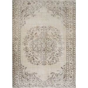 Alfombra de Lana Azul Vintage Anudada a Mano, Modelo Pae-6183, de Gran Tamaño, Diseño Rectangular con Medallón, para Entrada, Pasillo o Sala de Estar - Product Image 1