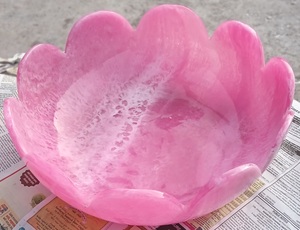 ชามสลัดผลไม้ทำด้วยมือทำจากยางเรซินหลากสีสไตล์โมเดิร์นเป็นมิตรกับสิ่งแวดล้อมของตกแต่งบ้านเสื้อนางฟ้าขนาดใหญ่ - Product Image 4