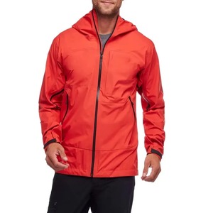 Chaqueta de lluvia naranja impermeable Unisex de alta calidad, ropa de trabajo de estilo informal, ropa de lluvia con cierre de cremallera, chaquetas de lluvia - Product Image 1