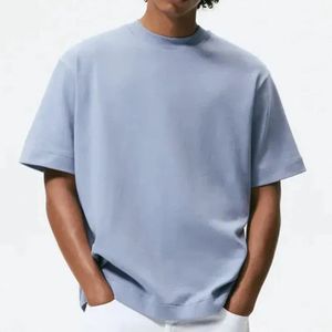 Personalizada de alta calidad Drop Shoulder Durable Plus Size Men's Cotton He T-shirt Retro Fashion Men's T-shirt - Product Image 1