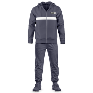 Conjunto Deportivo Rojo de Invierno para Hombre al por Mayor, Ropa Deportiva Urbana, Transpirable, Antibacteriana, de Poliéster y Algodón, Chaqueta con Capucha y Cremallera, Pantalones Deportivos - Product Image 4