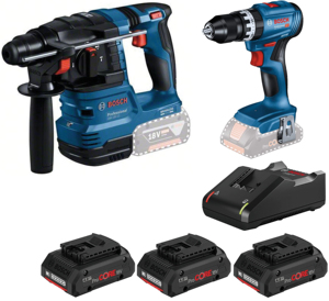 Kit Tassellatore Gbh 18v-22 + Trapano Gsb 18v-45 + Set Ricarica - Product Image 1