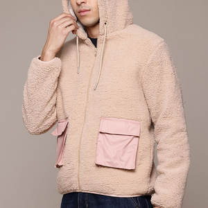 Sweat à capuche Sherpa athlétique pour hommes Design personnalisé Street Wear Sweats à capuche zippés Vente en gros de sweats à capuche en polaire Sherpa - Product Image 2