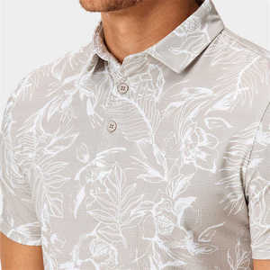 2025 nuevos polos de Golf para hombre con logotipo personalizado bordados de gran tamaño Camo Allover estampado gráfico polos de Golf para hombre - Product Image 4