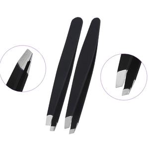 Pinzas para extensiones de pestañas con etiqueta privada a granel, accesorios con logotipo personalizado, herramienta, pinzas para pestañas, juego dorado, caja de acero con acabado inoxidable - Product Image 1