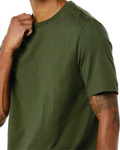 เสื้อยืดแขนสั้นผู้ชายทรงหลวมพิมพ์ลายผ้าถักเนื้อหนา ผลิตจากผ้าวอร์สเต็ด ระบายอากาศได้ดีและไม่เป็นขุย เหมาะสำหรับใส่ลำลอง - Product Image 1