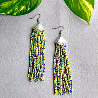 Handicraft Home <strong>Best</strong> Quality Classic Charm Dangle Beaded <strong>Acrylic</strong> Earrings Long Turquoise <strong>Jewelry</strong> for Anniversary Fashion Trends